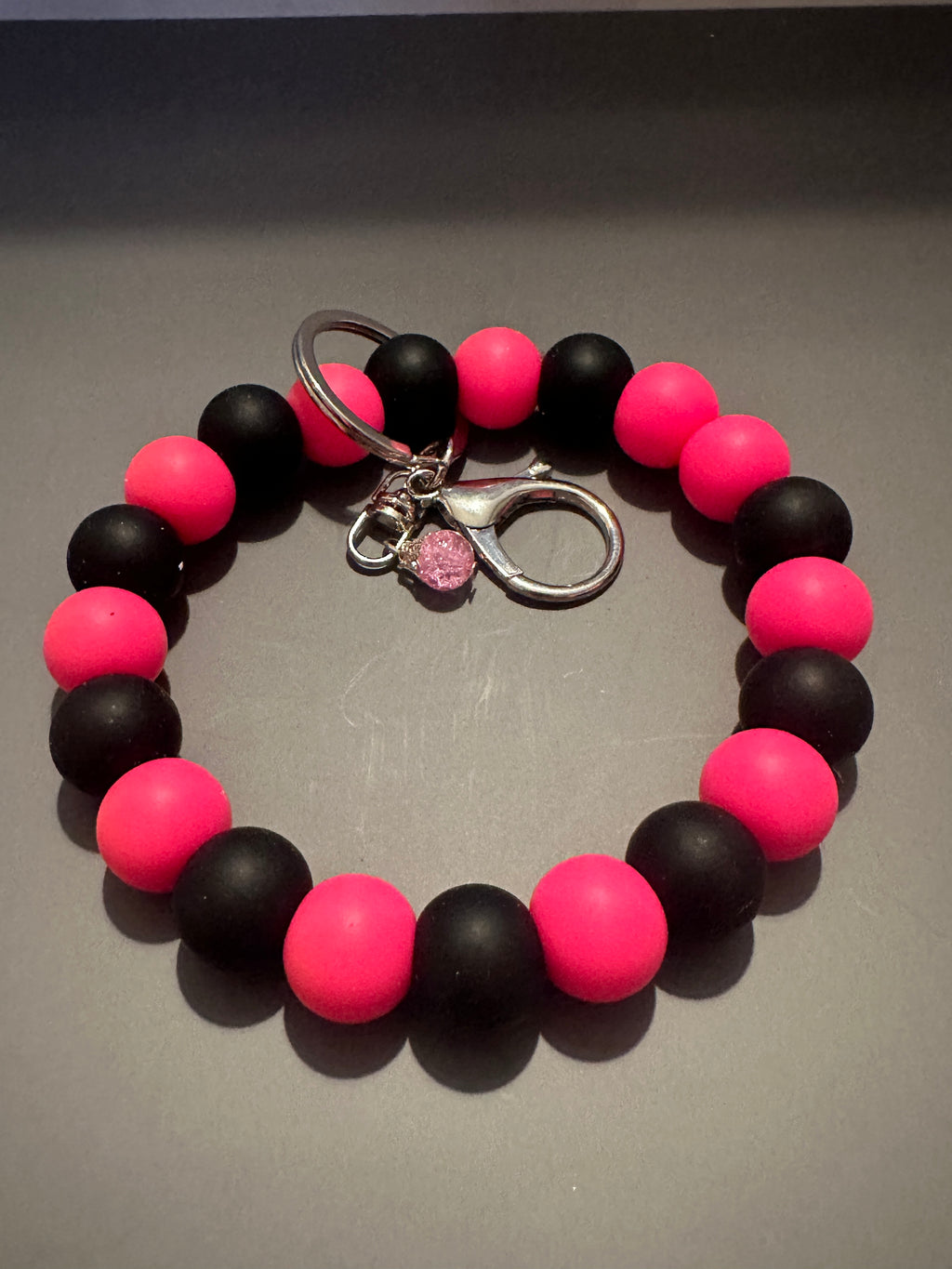 Silicone Beaded Wristlet