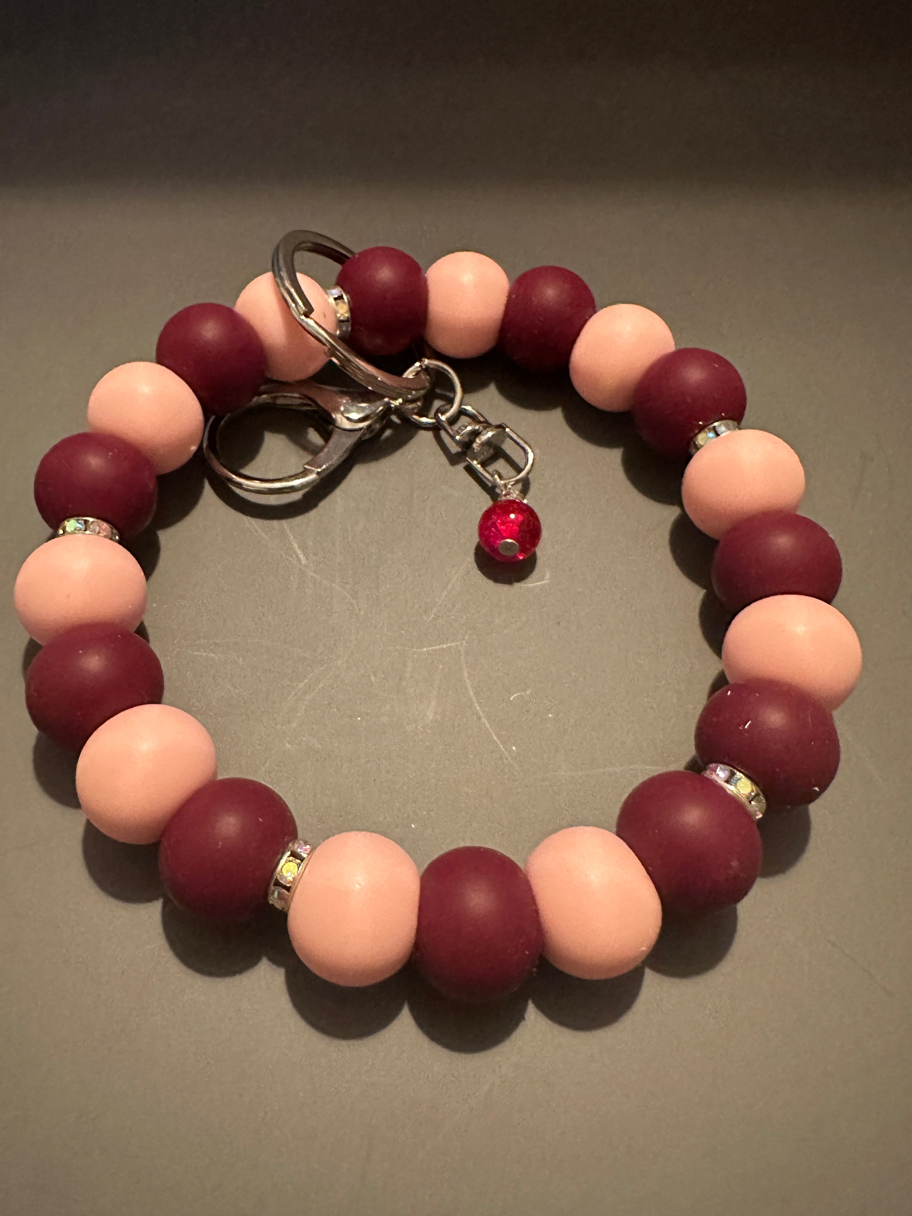 Silicone Beaded Wristlet