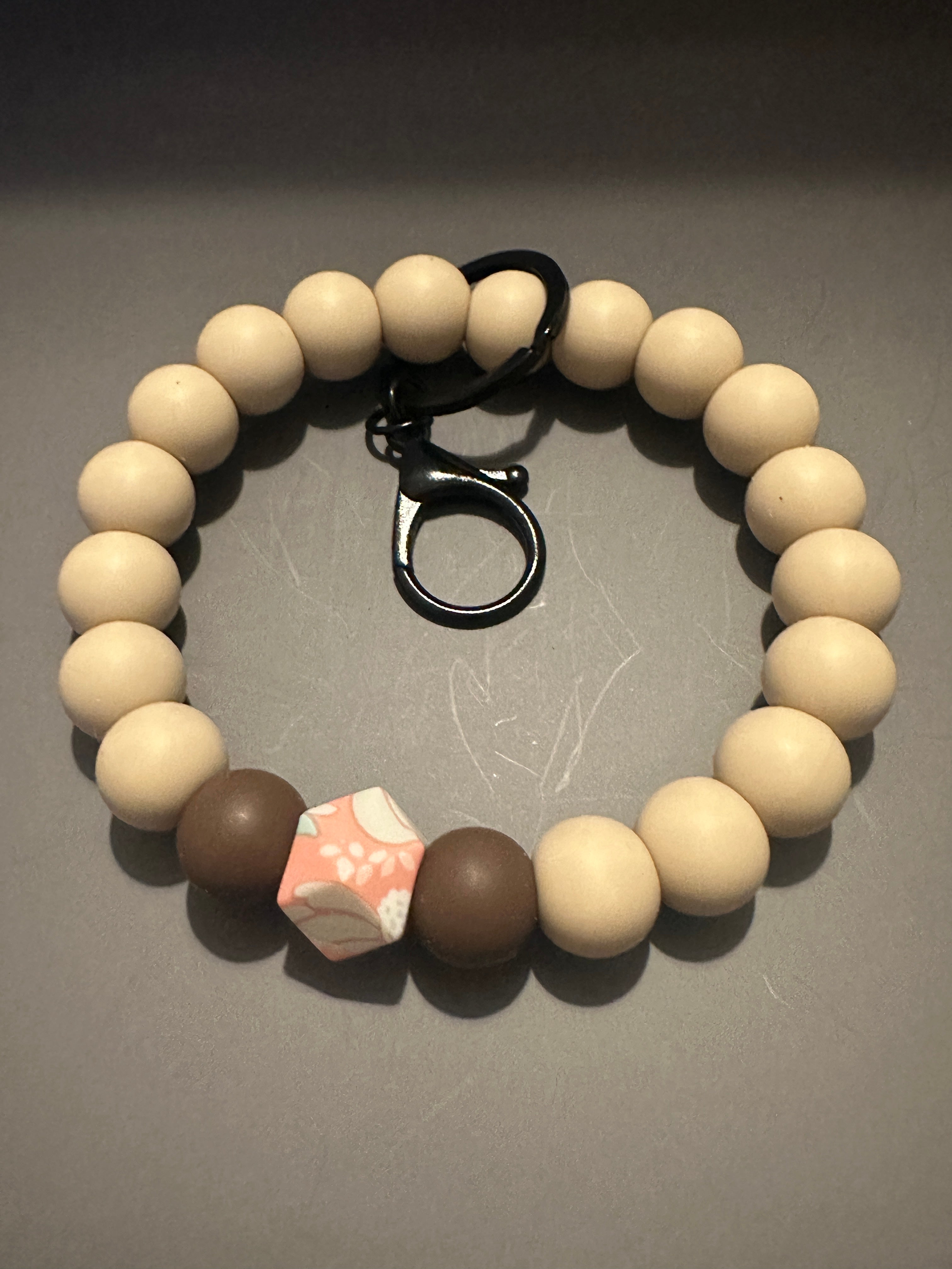 Silicone Beaded Wristlet