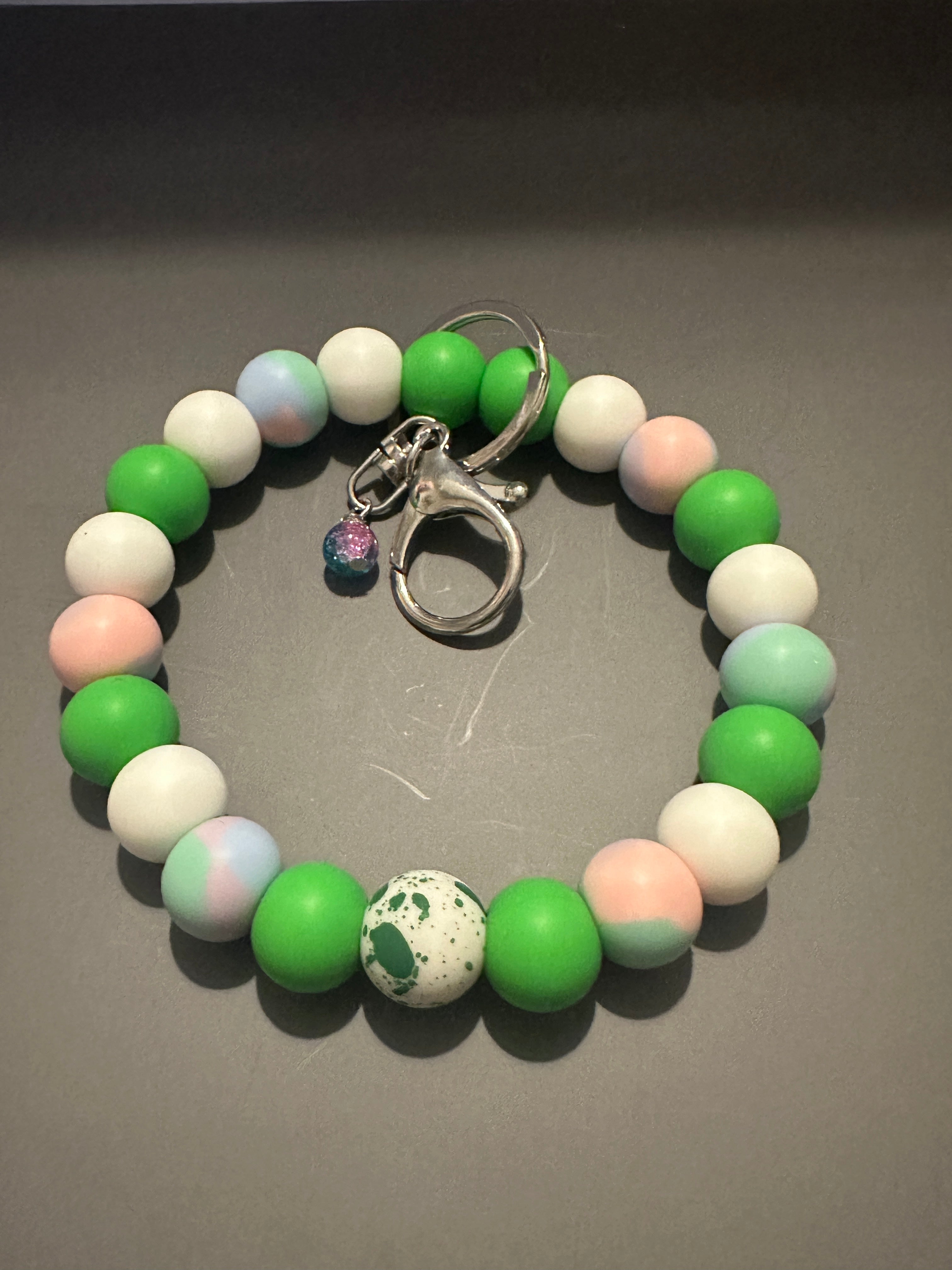 Silicone Beaded Wristlet