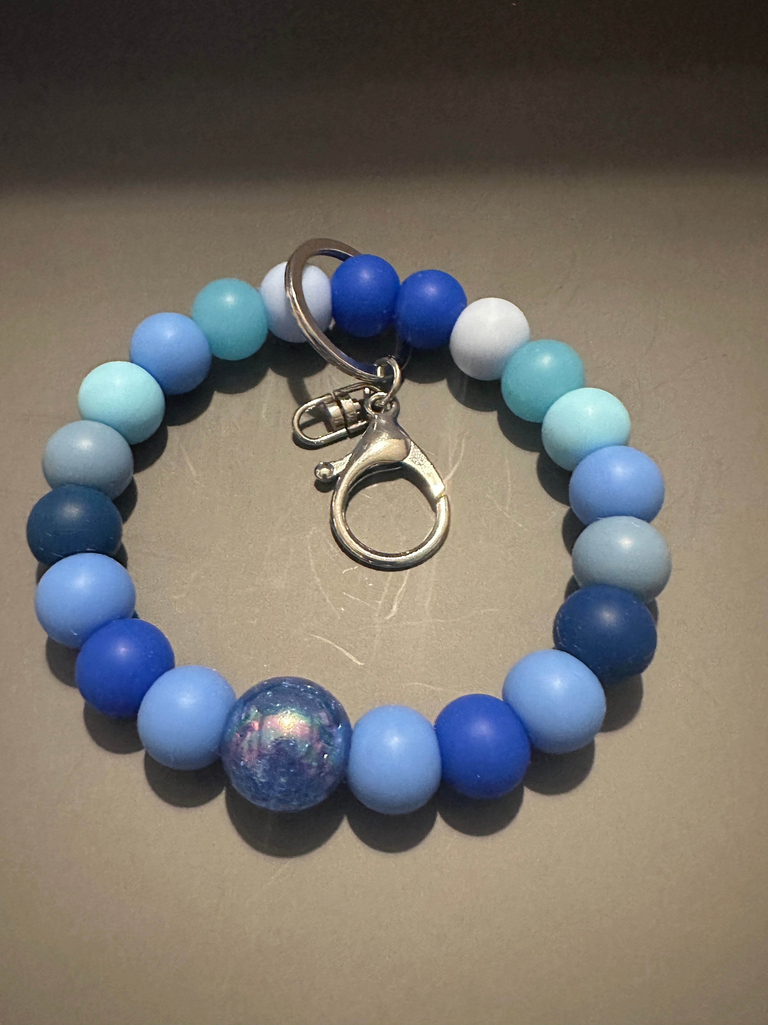 Silicone Beaded Wristlet