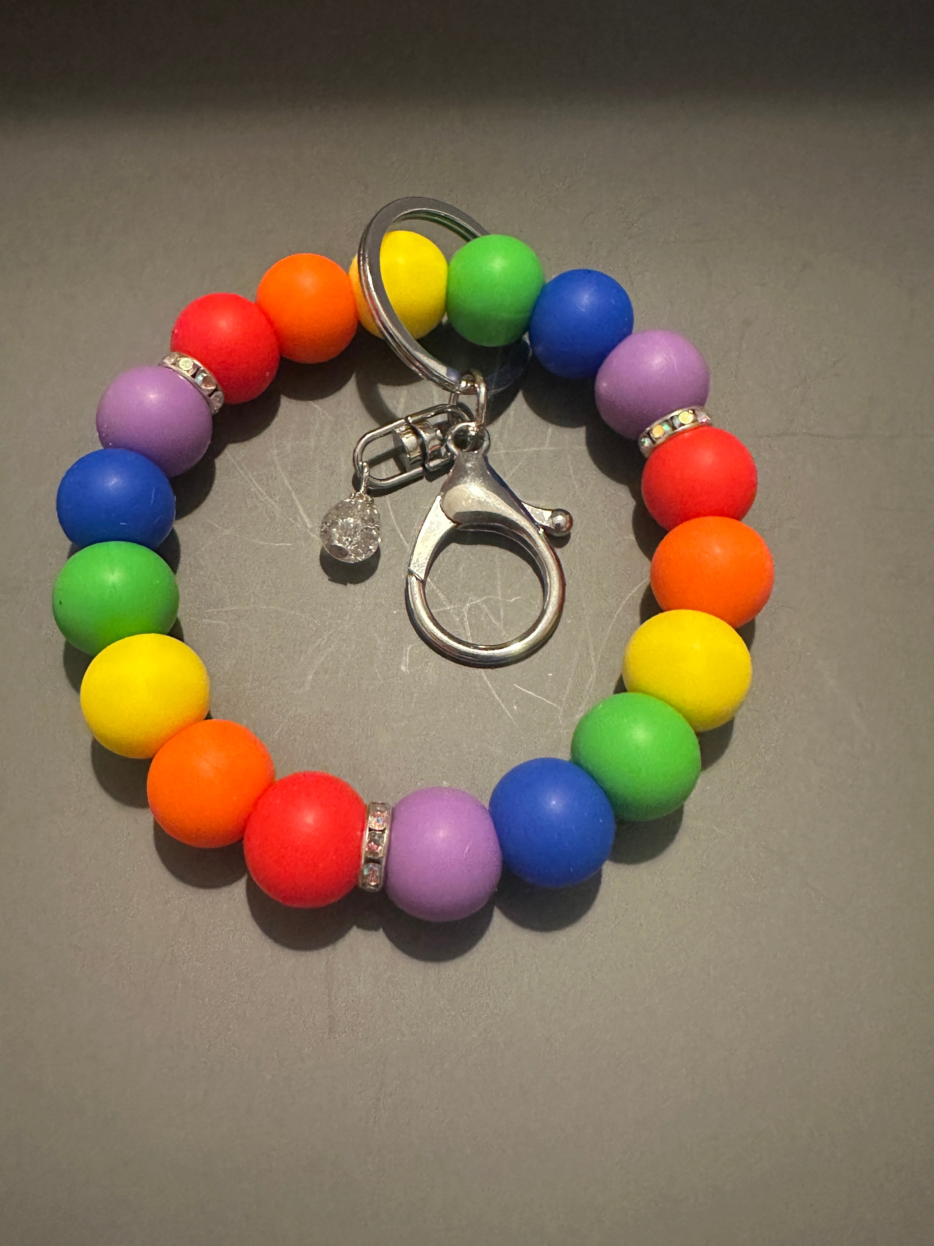 Silicone Beaded Wristlet